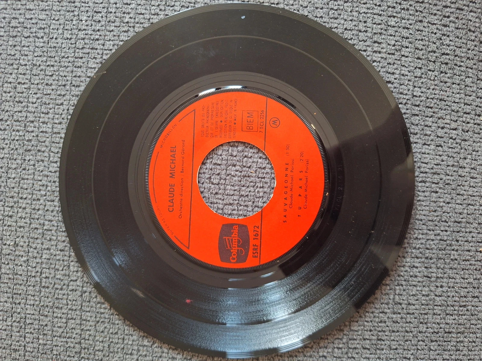 Disco de Vinil 45 RPM EP - Claude Michaël – Sauvageonne (1965) - Columbia – photo 3